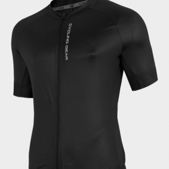 Tshirt rowerowy głęboka czerń RKM001 