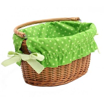 Wkładka kosza Polka dots 140.011 green-white dots