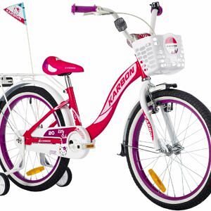Rower 20" Karbon Kitty różowy/biały