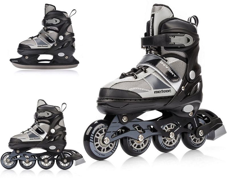 Rolki Meteor Invert szary 2 W 1
