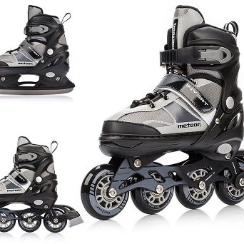 Rolki Meteor Invert szary 2 W 1