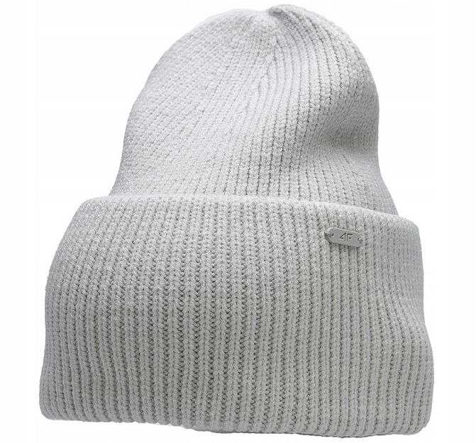 Czapka S chłodny jasny szary melanż CAD007 