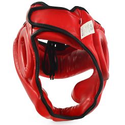 Kask bokserski Profight 705 PU czerwony senior - 3