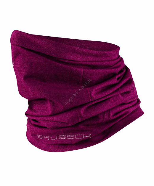 Komin unisex wełniany malinowy KM10360