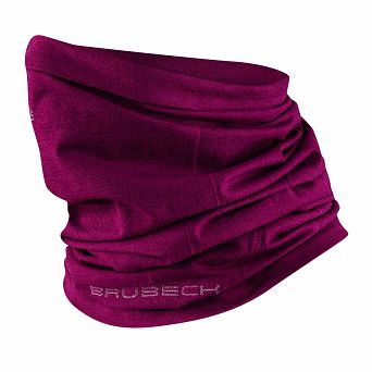 Komin unisex wełniany malinowy KM10360