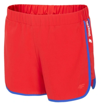 Spodenki damskie fitness 4F czerwony SKDF001 H4L20