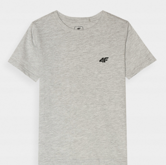 Tshirt chłodny jasny szary melanż M1116