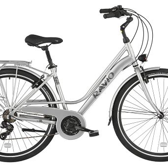 Rower 28" ILLY alu srebrny satyna 17"