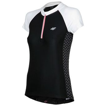 T-shirt rowerowy damski 4F czarny RKD002 H4L18