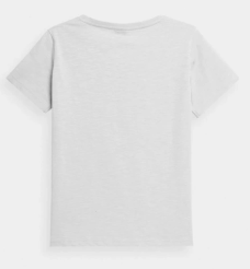 Tshirt chłodny jasny szary melanż F1162 - 2