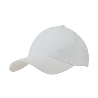 Czapka z daszkiem złamana biel U367