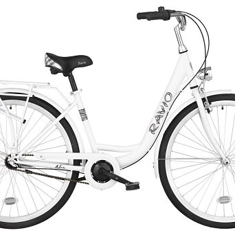Rower 28" NORI 3b biały mat 17" stal 