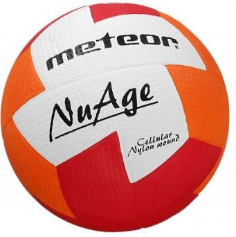 Piłka ręczna Meteor NuAge JR czerwono-pomarańczowa