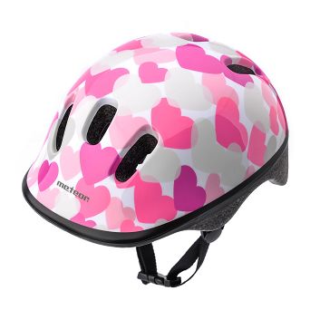 Kask S (48-52) Meteor Pink hearts KS06