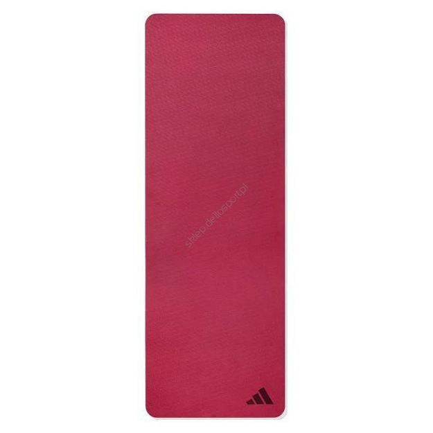 Mata do jogi Adidas 0,4 cm burgundowa