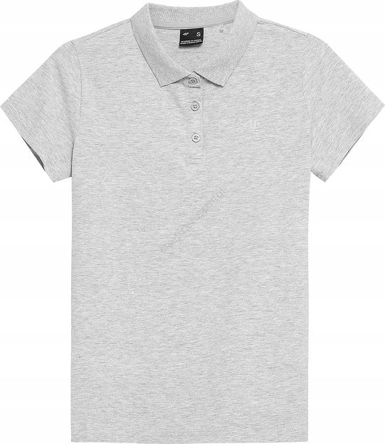 Tshirt chłodny jasny szary melanż TSD356 