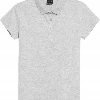 Tshirt chłodny jasny szary melanż TSD356 