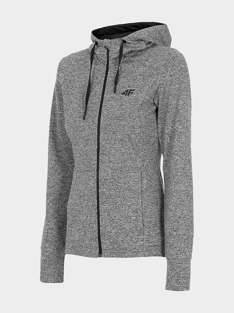 Bluza chłodny jasny szary melanż BLDF350