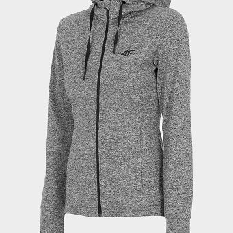 Bluza chłodny jasny szary melanż BLDF350