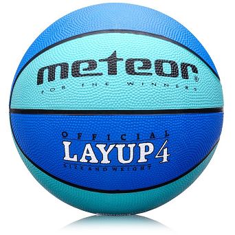 Piłka 4 Koszykowa Meteor Layup niebieska