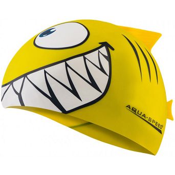 Czepek Aqua Speed silikon Shark 110-18 żółty