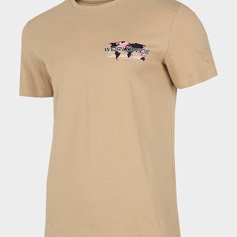 T-shirt 4F jasny brąz TSM030 H4Z22