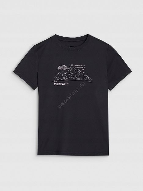 Tshirt fnk głęboka czerń F1199