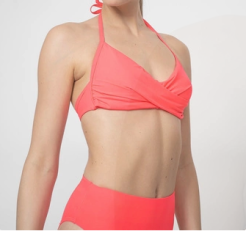 Bikini góra różowy neon neon F027  - 2