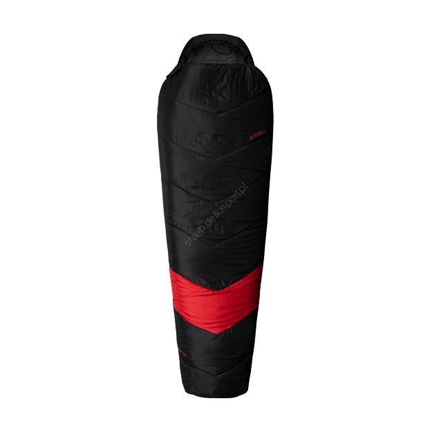 Śpiwór Alpinus Classic 1250 AC18647 lewy czarno-czerwony 215x80x50cm