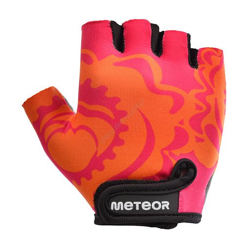 Rękawiczki S rowerowe Meteor Kids BigFlower 24182