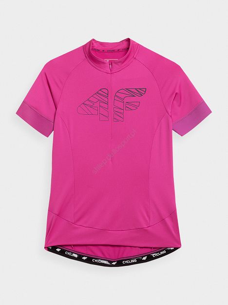 T-shirt rowerowy fuksja RKD001 H4L21