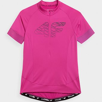 T-shirt rowerowy fuksja RKD001 H4L21