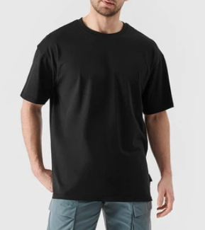 Tshirt głęboka czerń M2543