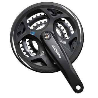 Mechanizm korbowy Shimano FC-M311 8rzędowy 28/38/48 170mm czarny EFCM311C888CL