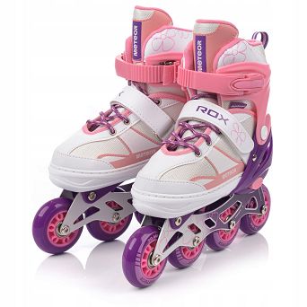 Rolki Meteor Rox różowy 22360