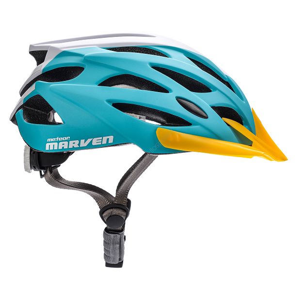 Kask Meteor MARVEN szary/biały/zółty