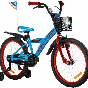 Rower 16" Karbon Alvin niebieski/czerwony