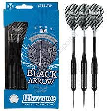 Harrows rzutki Steeltip Black Arrows 22g