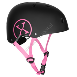 Kask XS(48-52) Nils Extreme MTW001 czarno/różowy