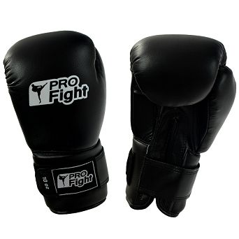 Rękawice bokserskie Profight PVC czarny 14