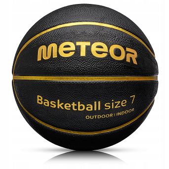 Piłka 7 koszykowa Meteor Cellular czarno-żółta 16697