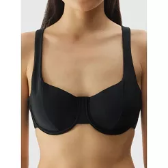 Bikini góra głęboka czerń F042  - 2