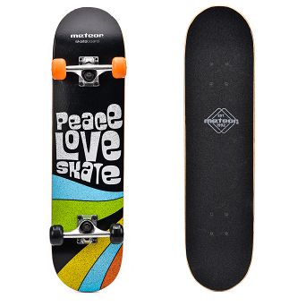 Deskorolka drewniana Meteor Peace green 22673