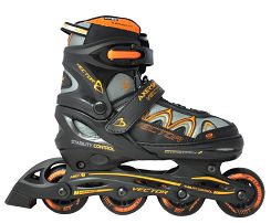 Łyżworolki 31-34 Vector orange 2w1 A1486 - 5