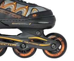 Łyżworolki 31-34 Vector orange 2w1 A1486 - 4