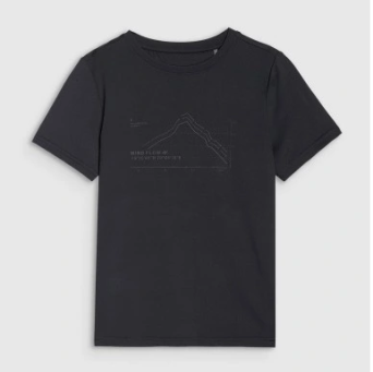 Tshirt fnk głęboka czerń M1212