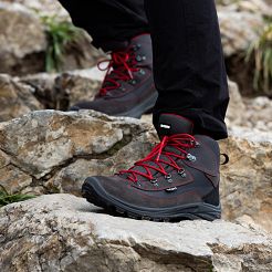 Buty Alpinus High Active grafitowo-czerwony GR43321 - 2