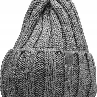 Czapka one size ciemny szary melanż CAD016 