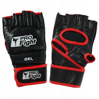 Rękawice M MMA Gloves Profight PU czarne