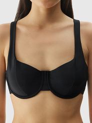 Bikini góra głęboka czerń F042  - 2